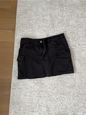 Billabong Black Cargo Mini Skirt